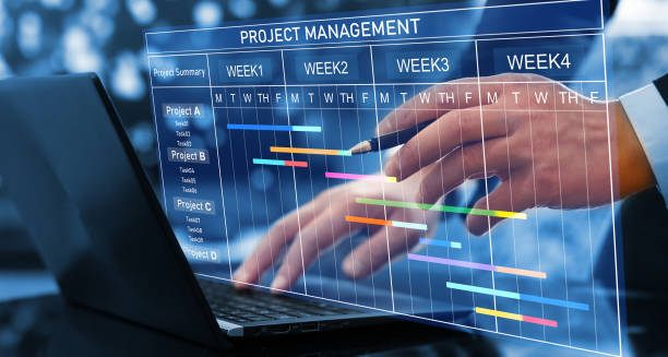 Screenshot of project management dashboard